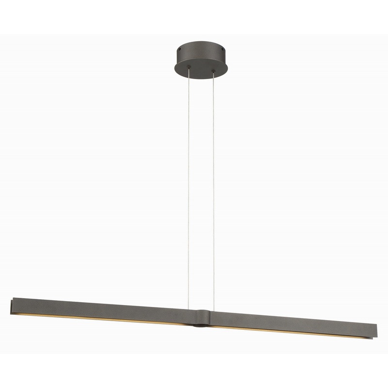 George Kovacs P5491-172-L Structure LED Island Pendant, Smoked Iron