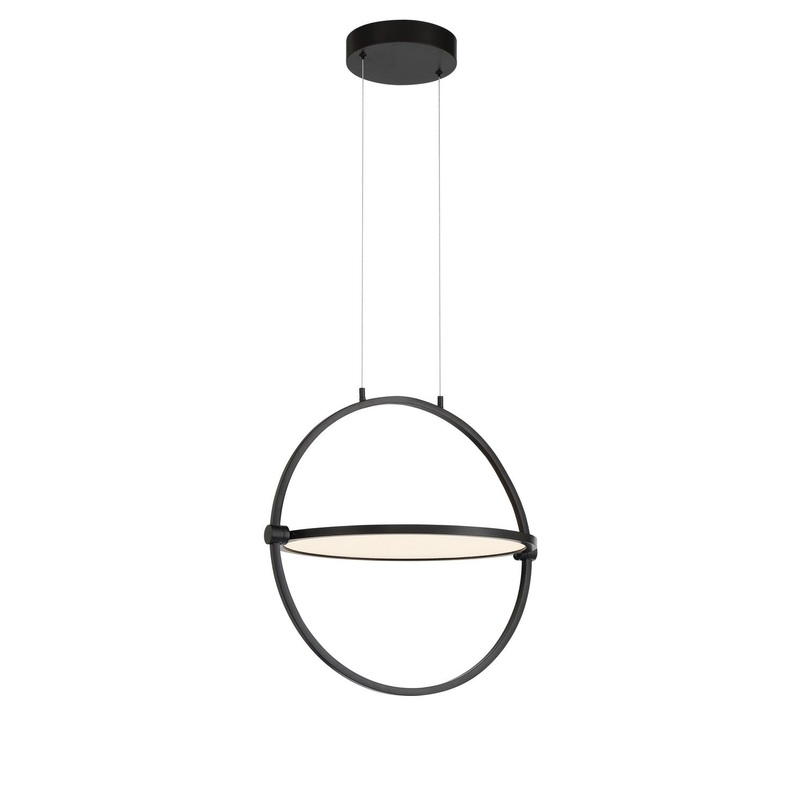 George Kovacs P5541-66A-L Studio 23 LED Pendant, Coal