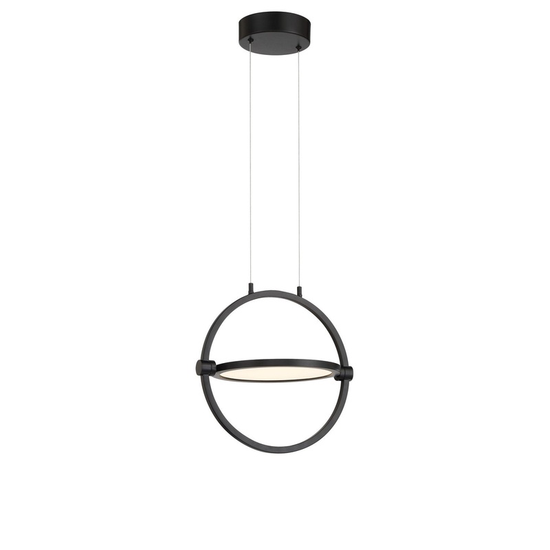 George Kovacs P5542-66A-L Studio LED Pendant, Coal