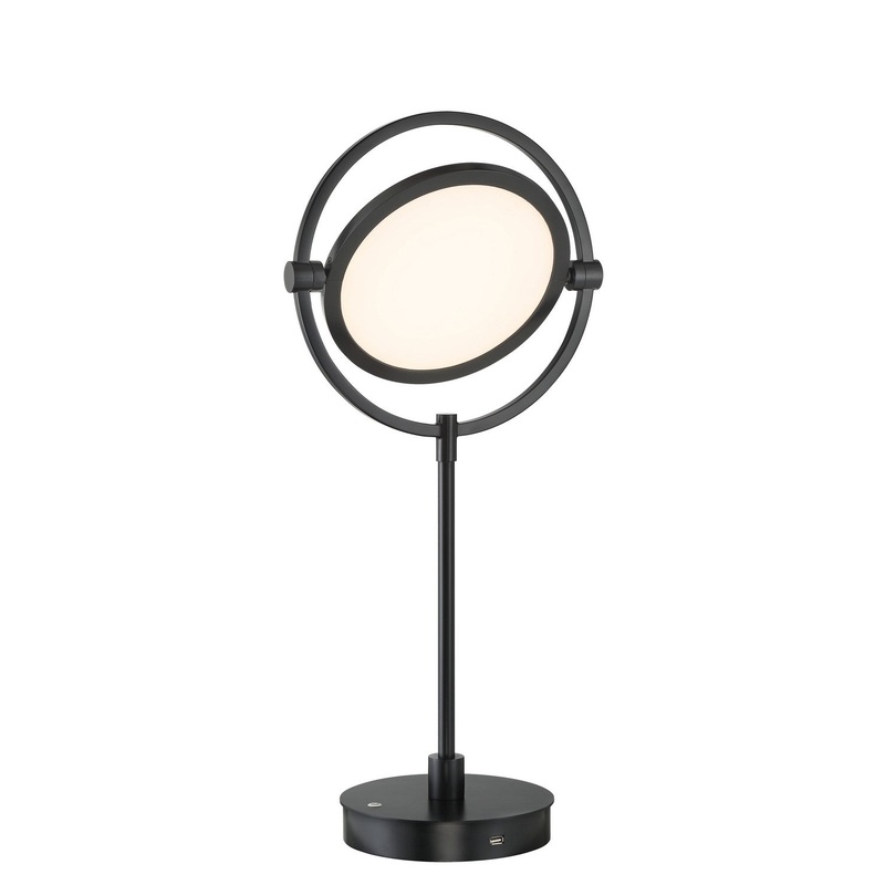 George Kovacs P5544-66A-L Studio 23 LED Table Lamp, Coal