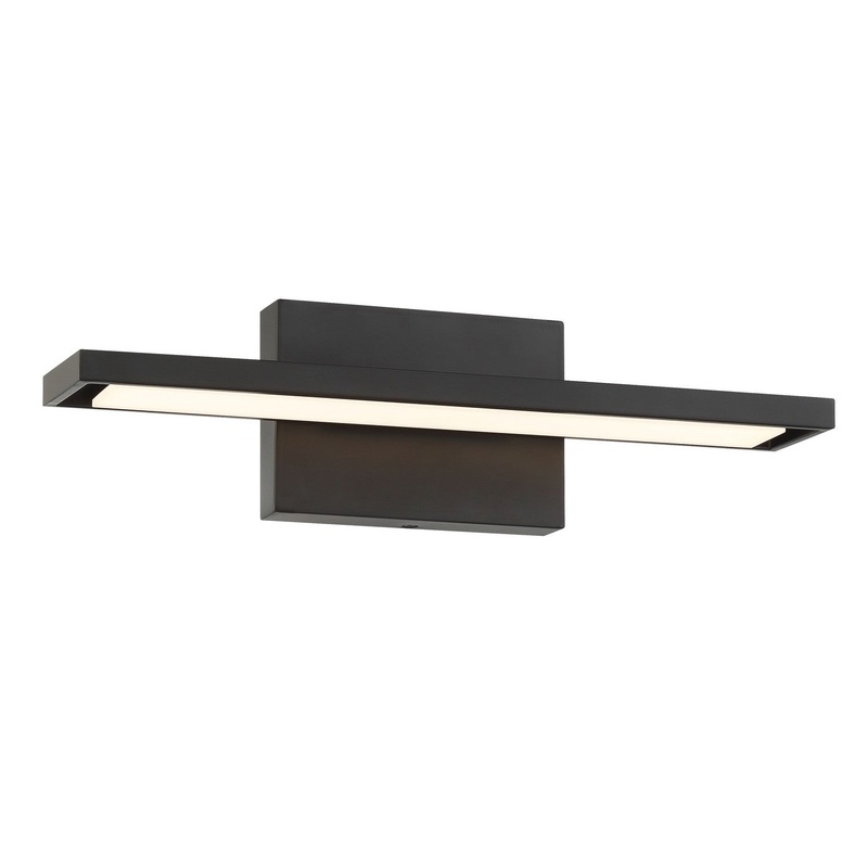 George Kovacs P5580-66A-L Parallel LED Bath Vanity, Coal