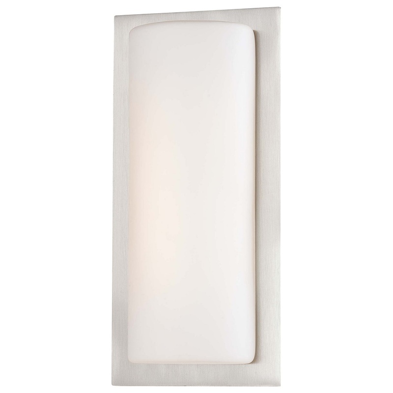 George Kovacs P561-144A-L George Kovacs LED Wall Sconce, Brushed Stainless Steel