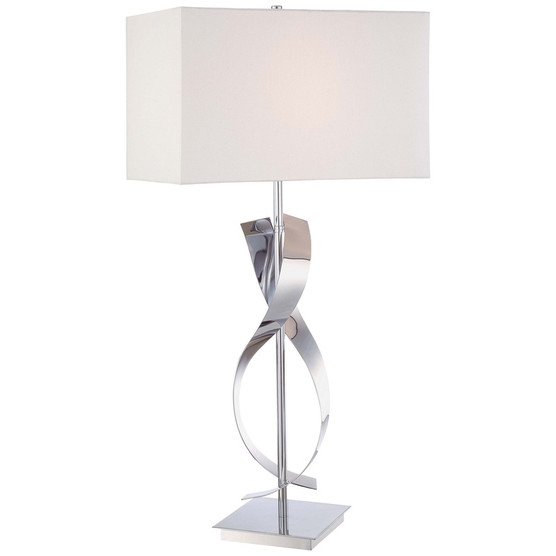 George Kovacs P723-077 George`S Reading Room LED Table Lamp, Chrome