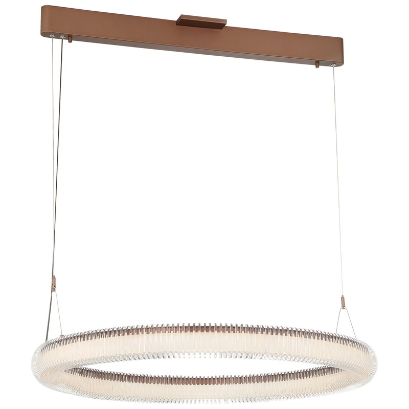 George Kovacs P8174-670-L Roulette LED Pendant, Satin Bronze
