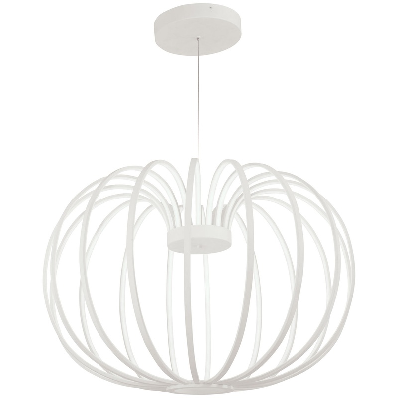 George Kovacs P8204-044B-L Snow Sprite LED Pendant, Matte White