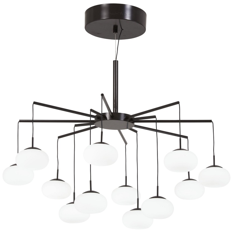 George Kovacs P8238-671-L George's Web LED Chandelier(Convertible To Semi Flush), Bronze W/Gold Dust