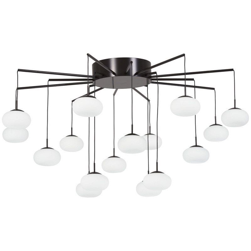 George Kovacs P8239-671-L George's Web LED Chandelier(Convertible To Semi Flush), Bronze W/Gold Dust