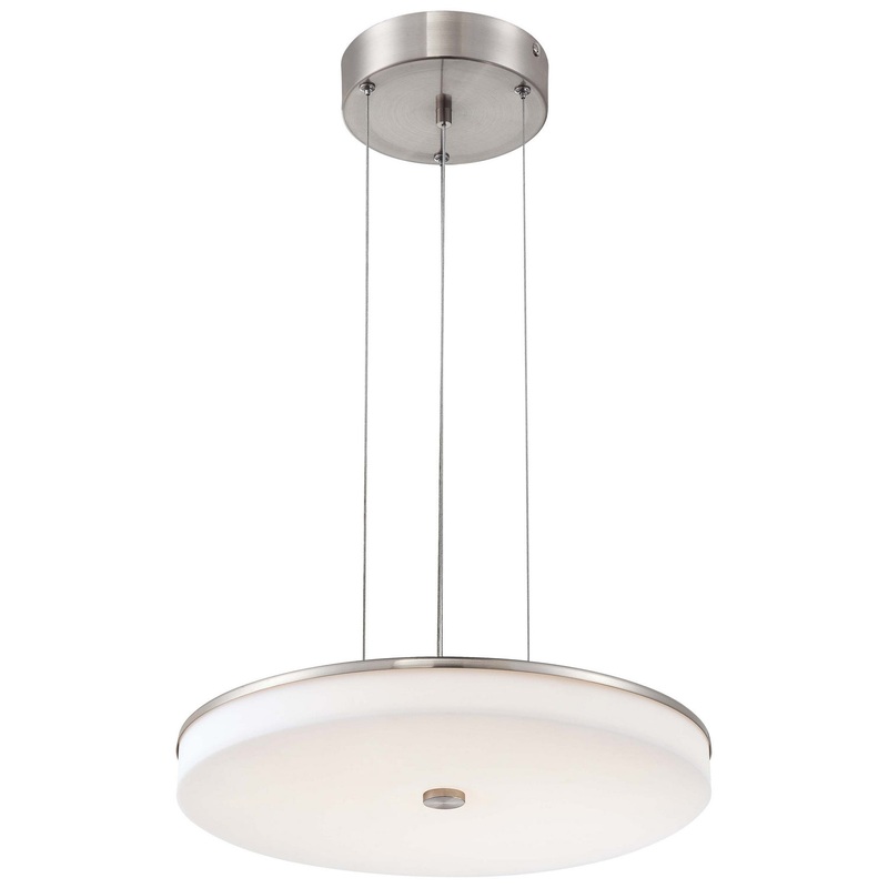George Kovacs P951-084-L U.H.O. LED Pendant, Brushed Nickel