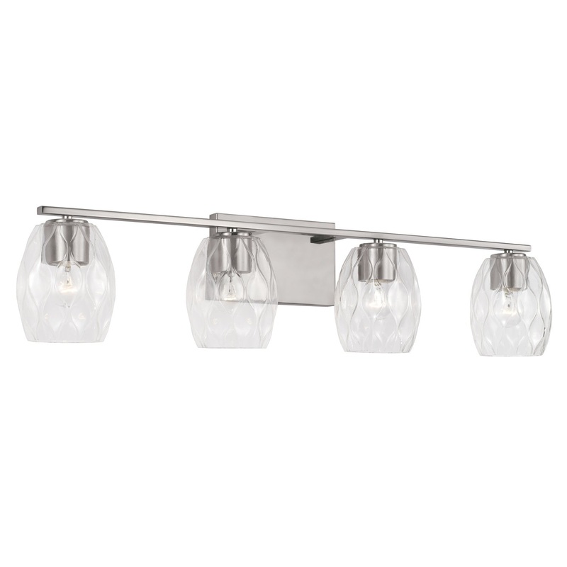 Capital Lighting 145341BN-525 Lucas Four Light Vanity, Brushed Nickel (Discontinued)