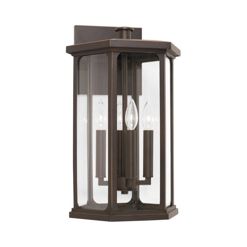 Capital Lighting 946641OZ Walton Four Light Outdoor Wall Lantern, Oiled Bronze (Discontinued)