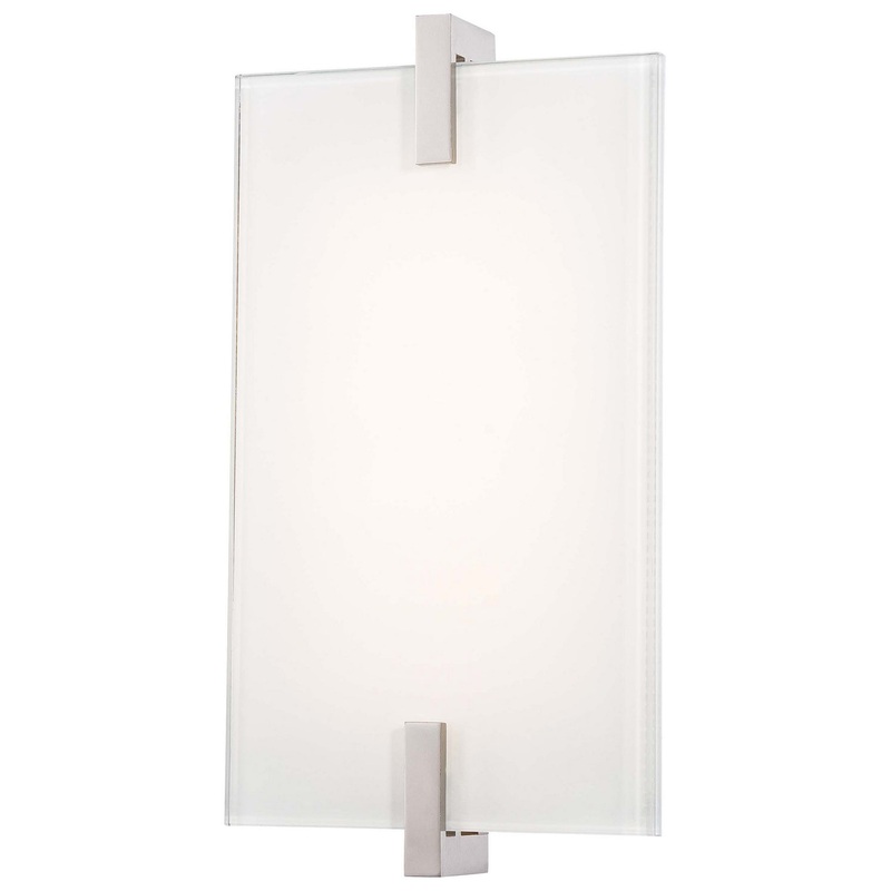 George Kovacs P1110-613-L Hooked LED Wall Sconce, Polished Nickel