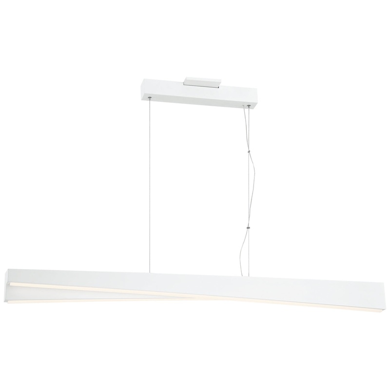 George Kovacs P1155-655-L So Inclined LED Island Pendant, Sand White