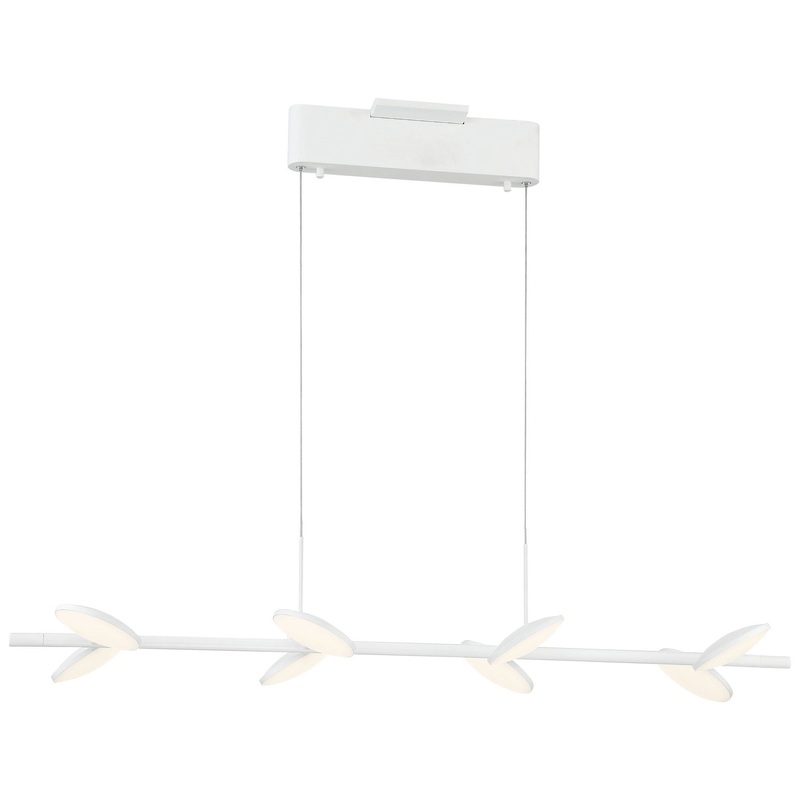 George Kovacs P1156-044B-L Eyespy LED Island Pendant, Matte White