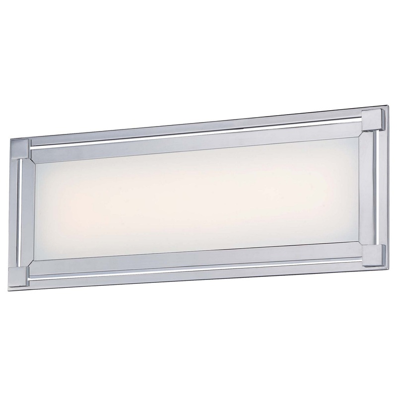 George Kovacs P1162-077-L Framed LED Bath, Chrome