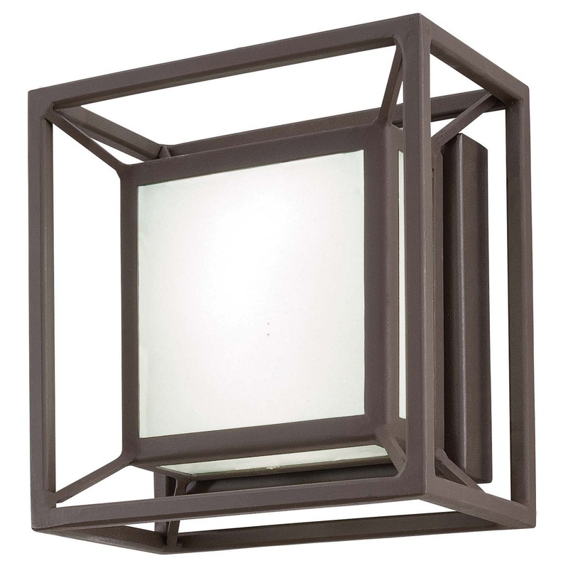 George Kovacs P1202-287-L Outline LED Pocket Lantern, Sand Bronze