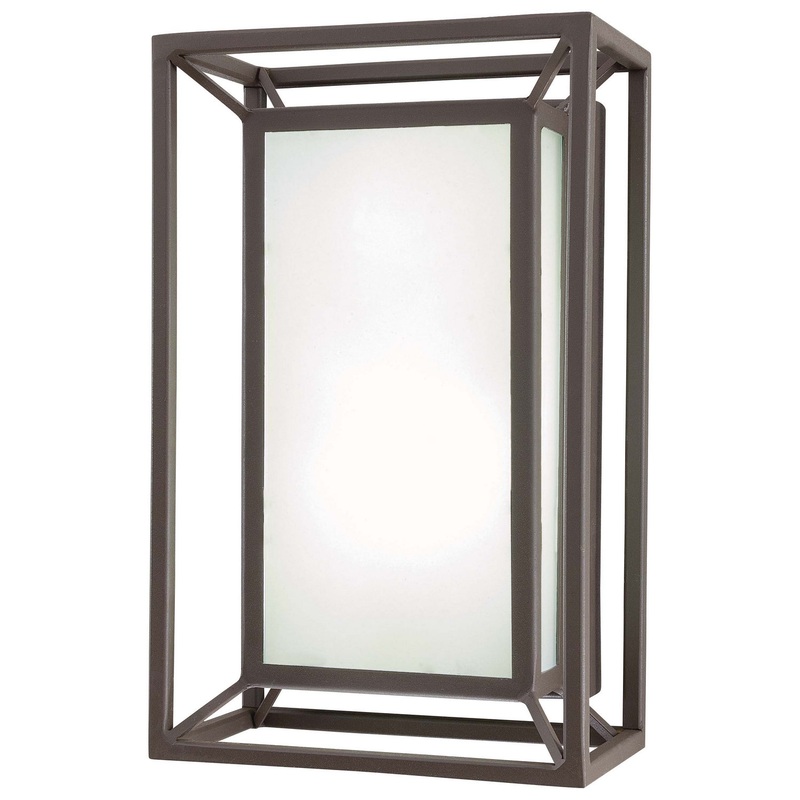 George Kovacs P1203-287-L Outline LED Pocket Lantern, Sand Bronze