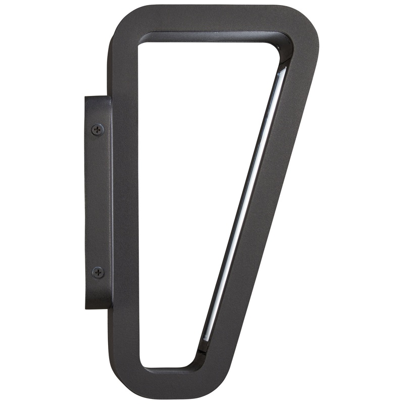 George Kovacs P1224-066-L Pediment LED Wall Sconce, Coal