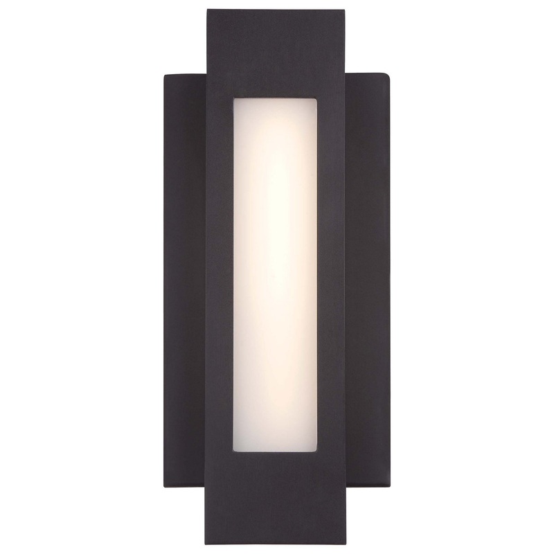 George Kovacs P1230-286-L Insert LED Wall Sconce, Pebble Bronze