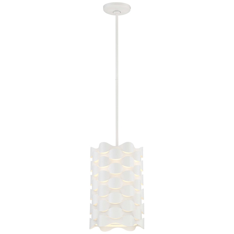 George Kovacs P1301-655-L Coastal Current LED Mini Pendant, Sand White