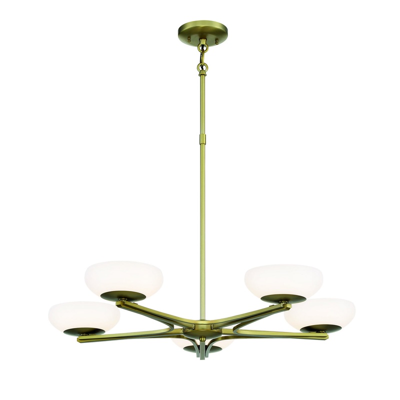 George Kovacs P1465-695-L Scale LED Chandelier, Soft Rass