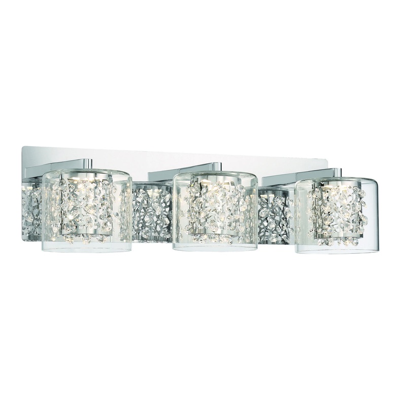 George Kovacs P1473-077-L Wild Gems LED Bath, Chrome
