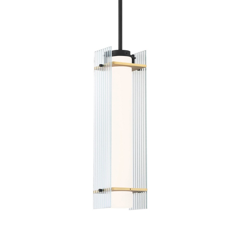 George Kovacs P1519-707-L Midnight Gold LED Pendant, Sand Coal And Honey Gold