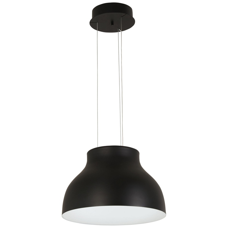George Kovacs P1780-066A-L Kettle Up LED Pendant, Matte Black