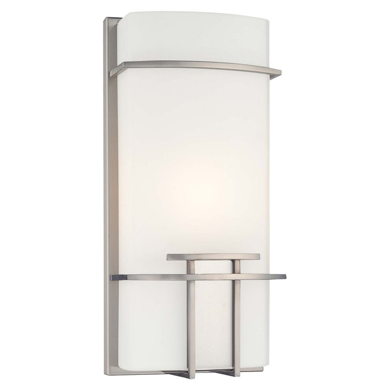 George Kovacs P465-084 George Kovacs One Light Wall Sconce, Brushed Nickel