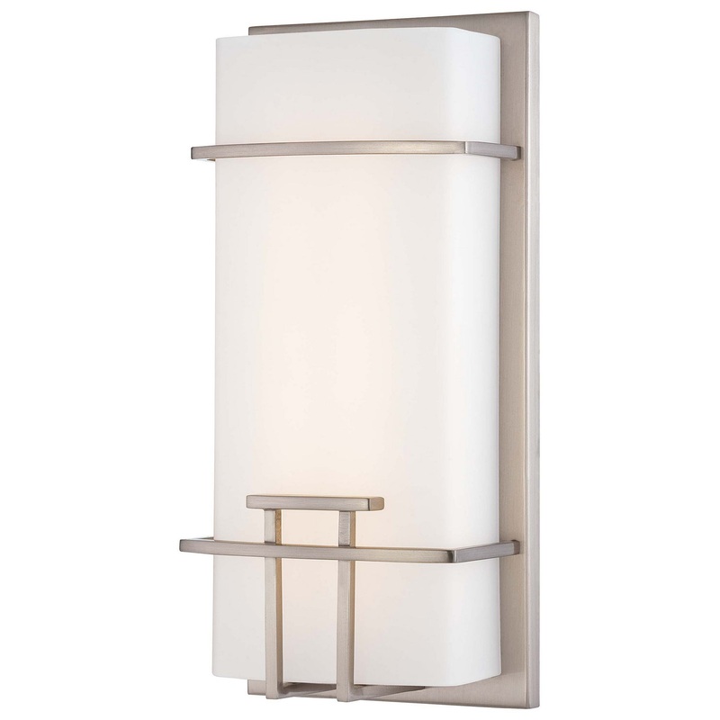 George Kovacs P465-084-L George Kovacs LED Wall Sconce, Brushed Nickel