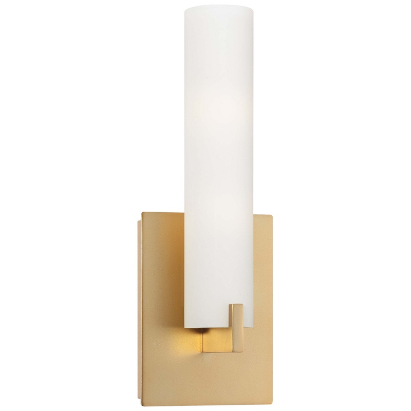 George Kovacs P5040-248 Tube Two Light Wall Sconce, Honey Gold