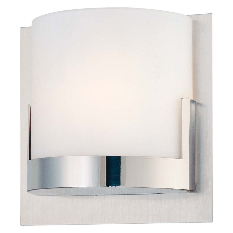 George Kovacs P5952-077 Convex One Light Bath, Chrome