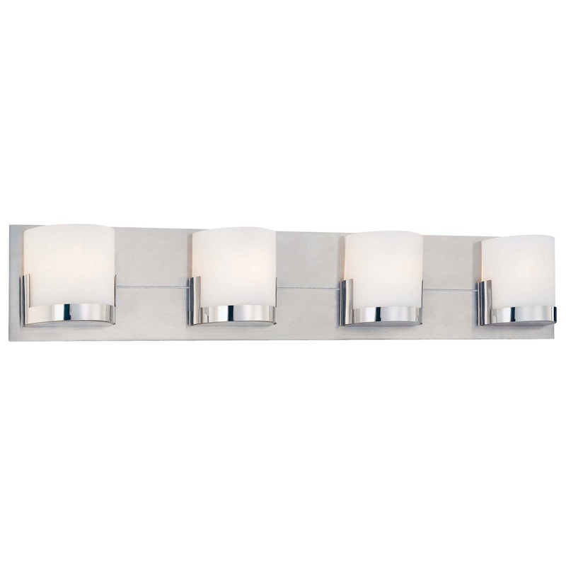 George Kovacs P5954-077 Convex Four Light Bath, Chrome