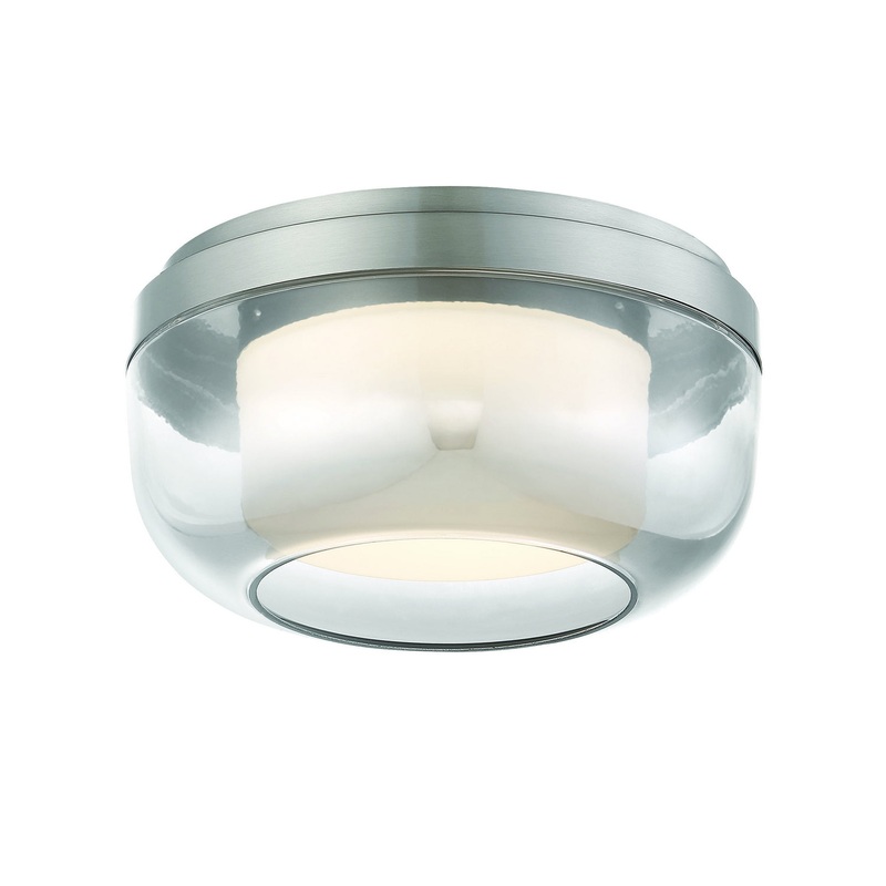 George Kovacs P952-1-084-L First Encounter Family LED Flush Mount, Brushed Nickel