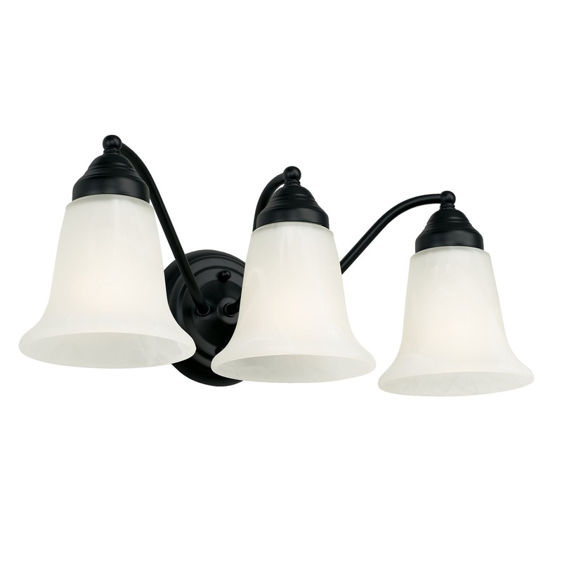 Capital Lighting 1363MB-117 Brady Three Light Vanity, Matte Black