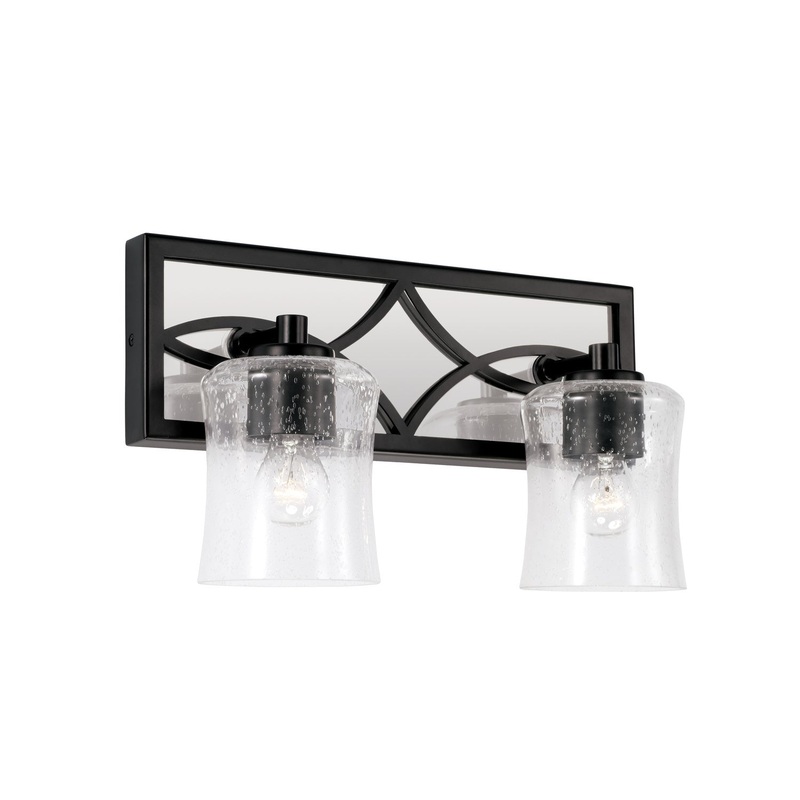 Capital Lighting 145721MB-505 Avery Two Light Vanity, Matte Black (Discontinued)