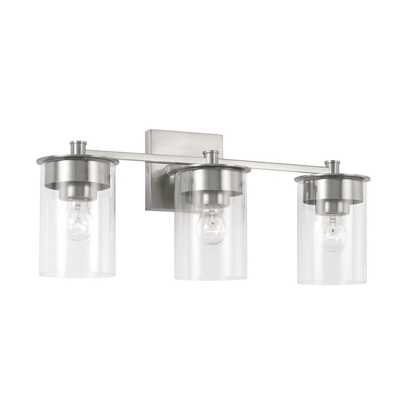 Capital Lighting 146831BN-532 Mason Three Light Vanity, Brushed Nickel
