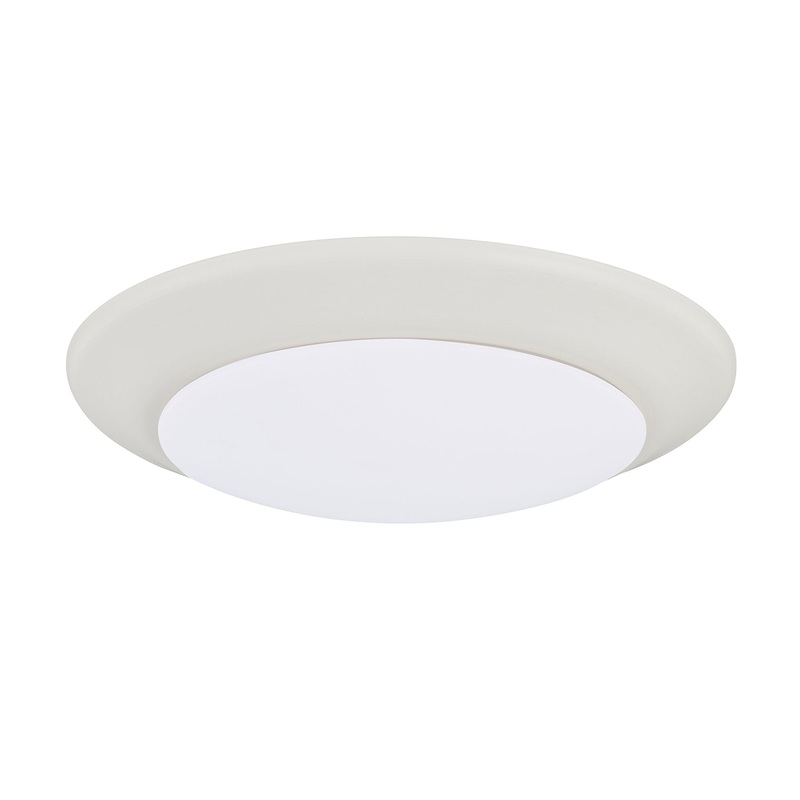 Capital Lighting 223612WT-LD30 Simon LED Flush Mount, White