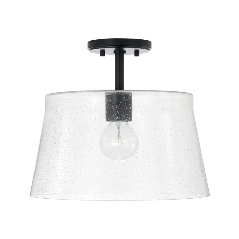 Capital Lighting 246911MB Baker One Light Pendant, Matte Black