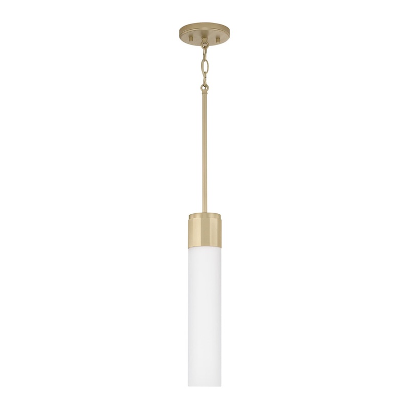 Capital Lighting 346211SF Sutton One Light Pendant, Soft Gold
