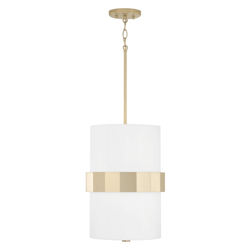 Capital Lighting 346221SF Sutton Two Light Pendant, Soft Gold