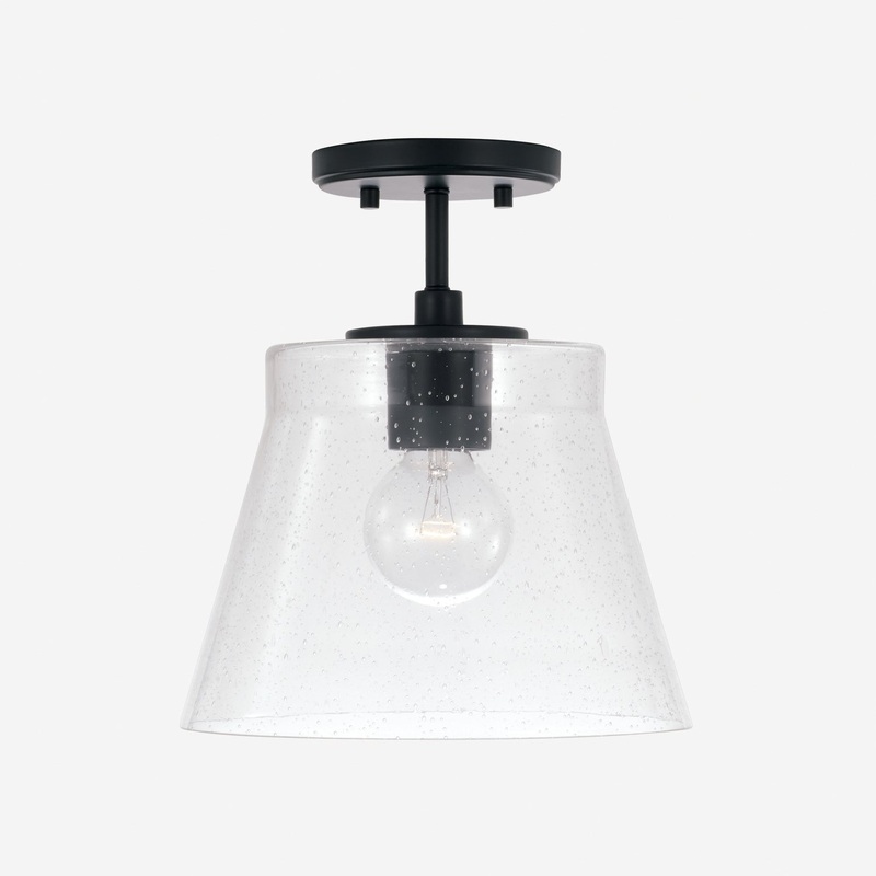 Capital Lighting 346912MB Baker One Light Pendant, Matte Black