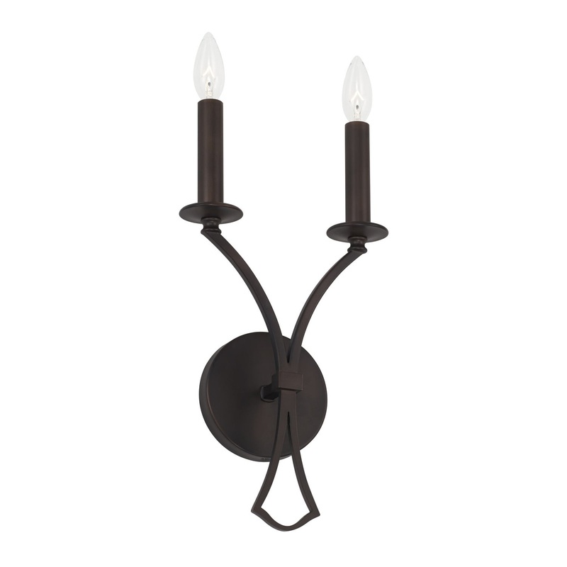 Capital Lighting 642821OB Jaymes Two Light Wall Sconce, Old Bronze (Discontinued)