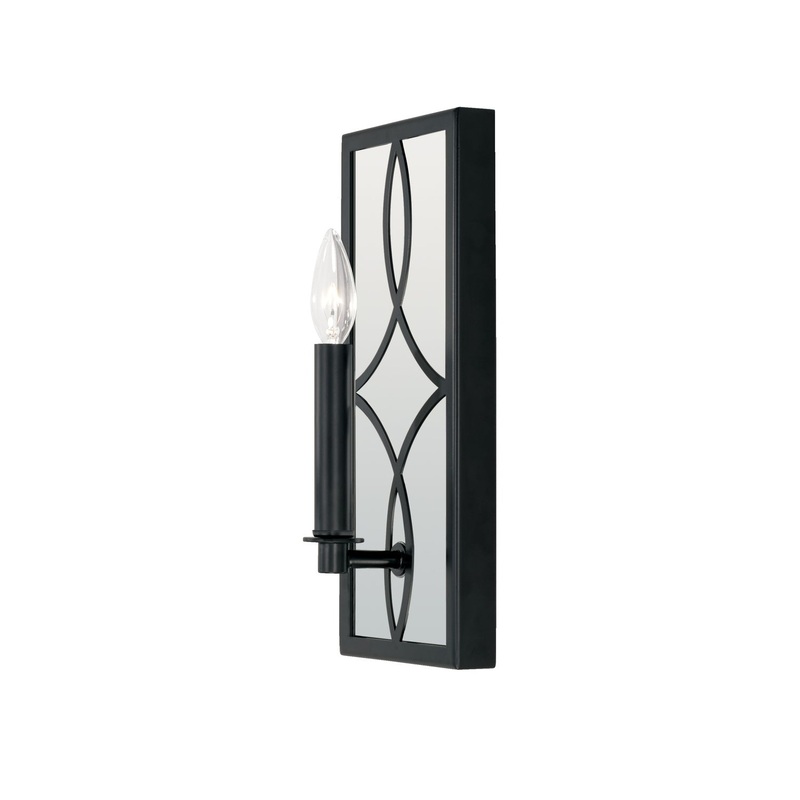 Capital Lighting 645711MB Avery One Light Wall Sconce, Matte Black