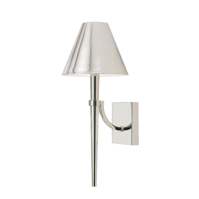 Capital Lighting 645911PN Holden One Light Wall Sconce, Polished Nickel