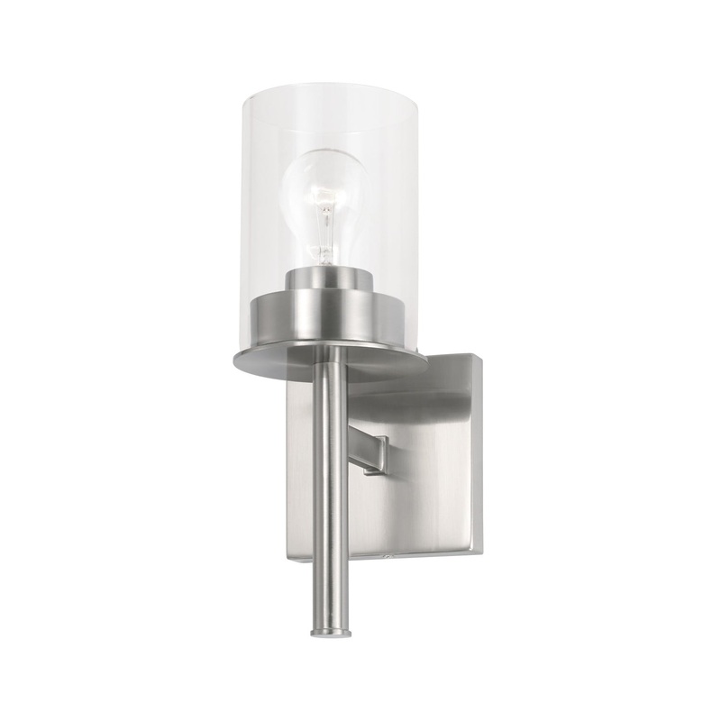Capital Lighting 646811BN-532 Mason One Light Wall Sconce, Brushed Nickel