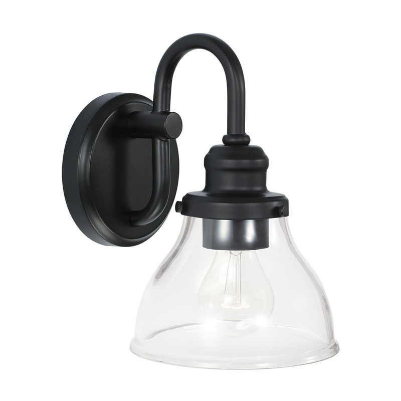 Capital Lighting 8301MB-461 Baxter One Light Wall Sconce, Matte Black