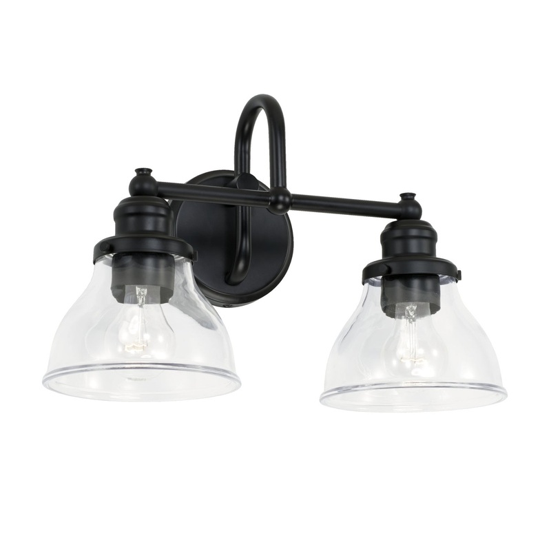 Capital Lighting 8302MB-461 Baxter Two Light Vanity, Matte Black
