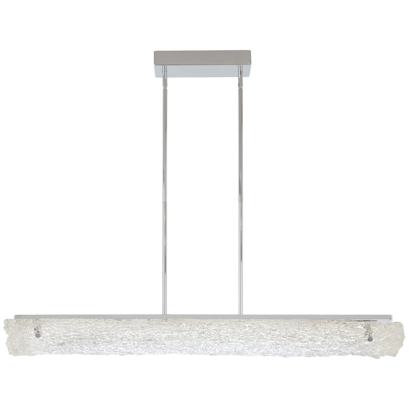 George Kovacs P1386-077-L Forest Ice LED Island Pendant, Chrome