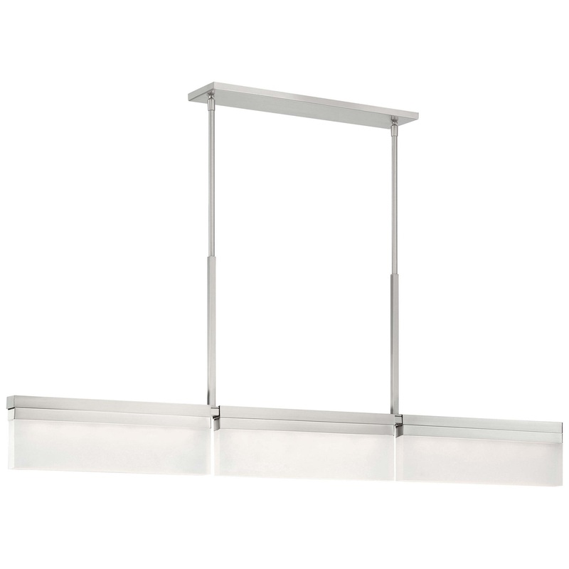 George Kovacs P1724-084-L Skinny LED Island Pendant, Brushed Nickel