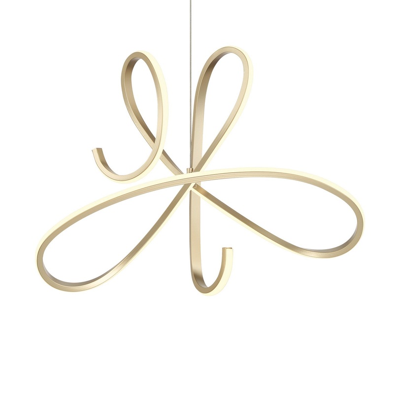 George Kovacs P5438-697-L Astor By Robin Baron LED Pendant, Soft Gold